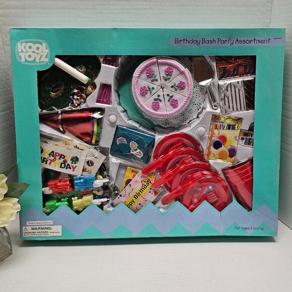 New Target Vintage Kool Toyz Toy Birthday Bash Set Kitchen Party Food 1999 90s - Picture 1 of 16